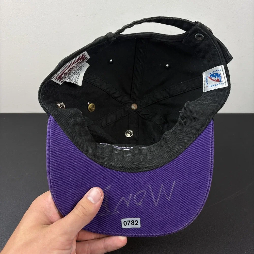 Vintage 90s Sacramento Monarchs WNBA Autographed Hat Pins Signed Strapback Cap